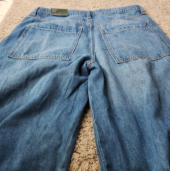 Wild Fable Women's Mid Rise Wide Leg Cargo Baggy Pants Medium Wash Size 2/31" - Picture 14 of 16